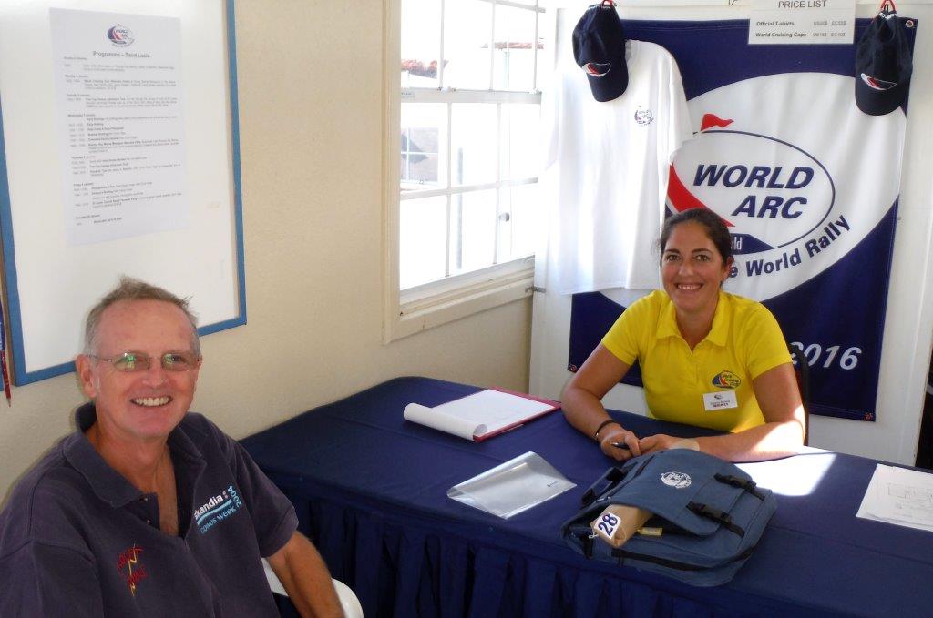 First check-in in Rodney Bay with John on Exocet Strike
