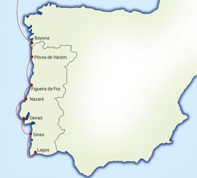 ARC Portugal route map