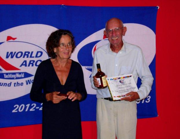 Christel and Harald from the yacht Sophie at Prizegiving