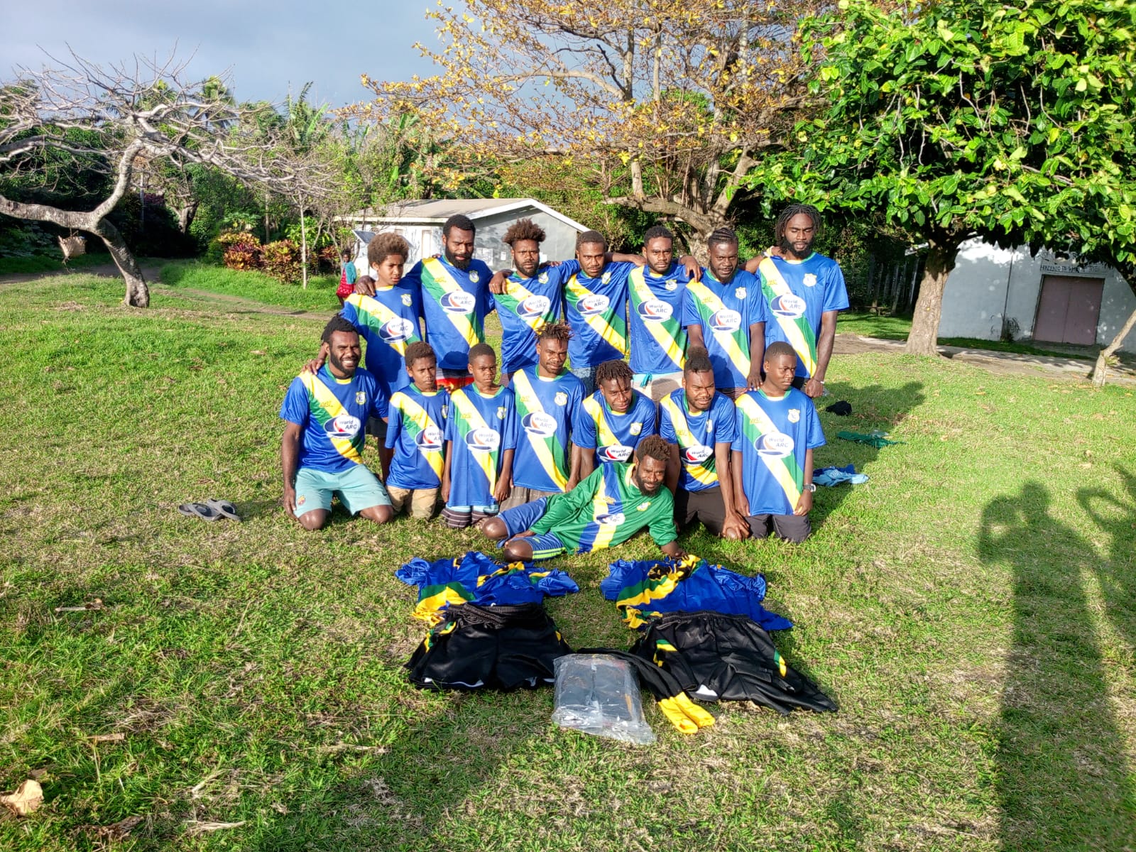 New football kit for Nipikinamu Football Club, Vanuatu