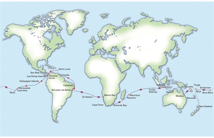 World ARC Route Map